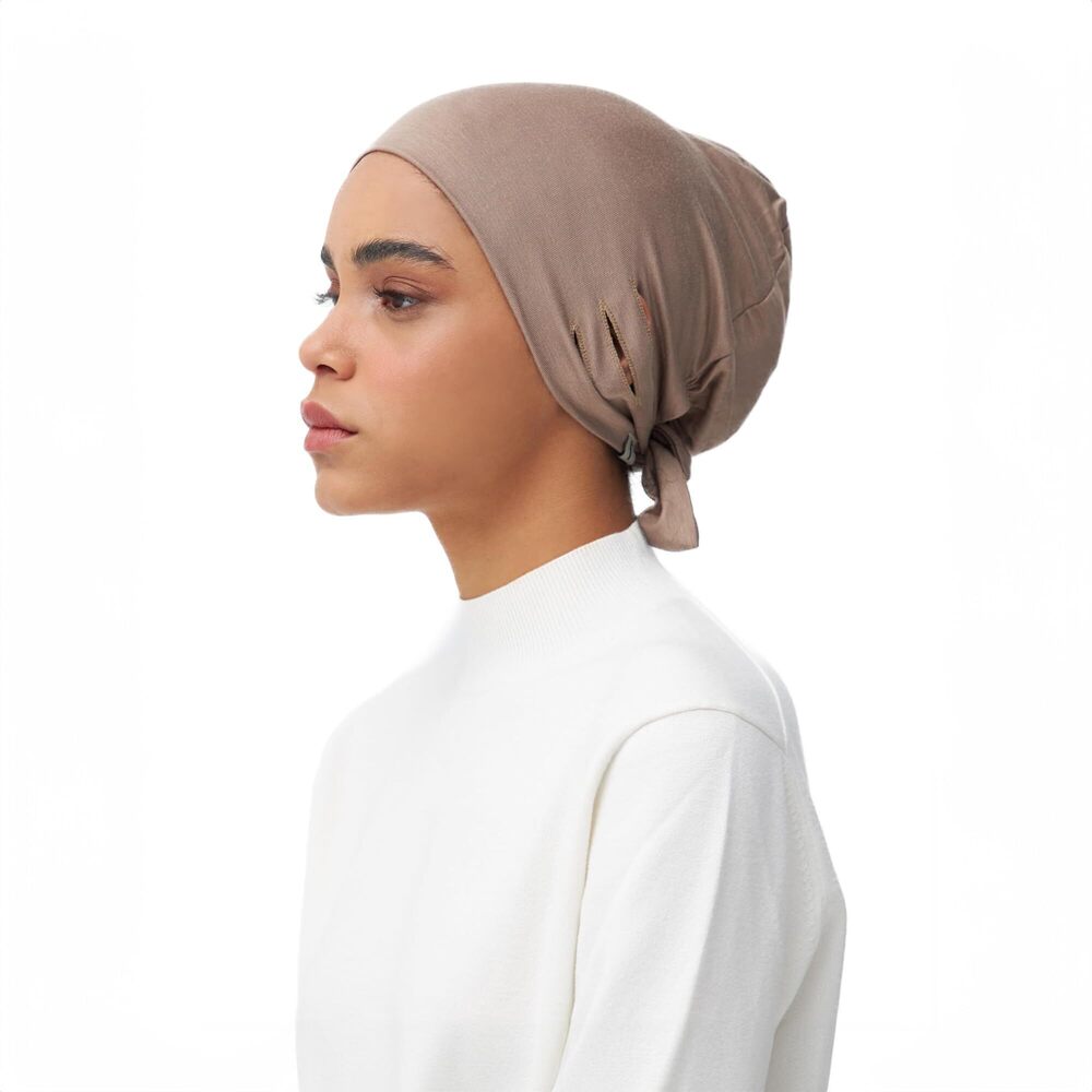5392 Slit Tie Back Underscarf | For Islamic Muslim Under Scarf Hijab Head